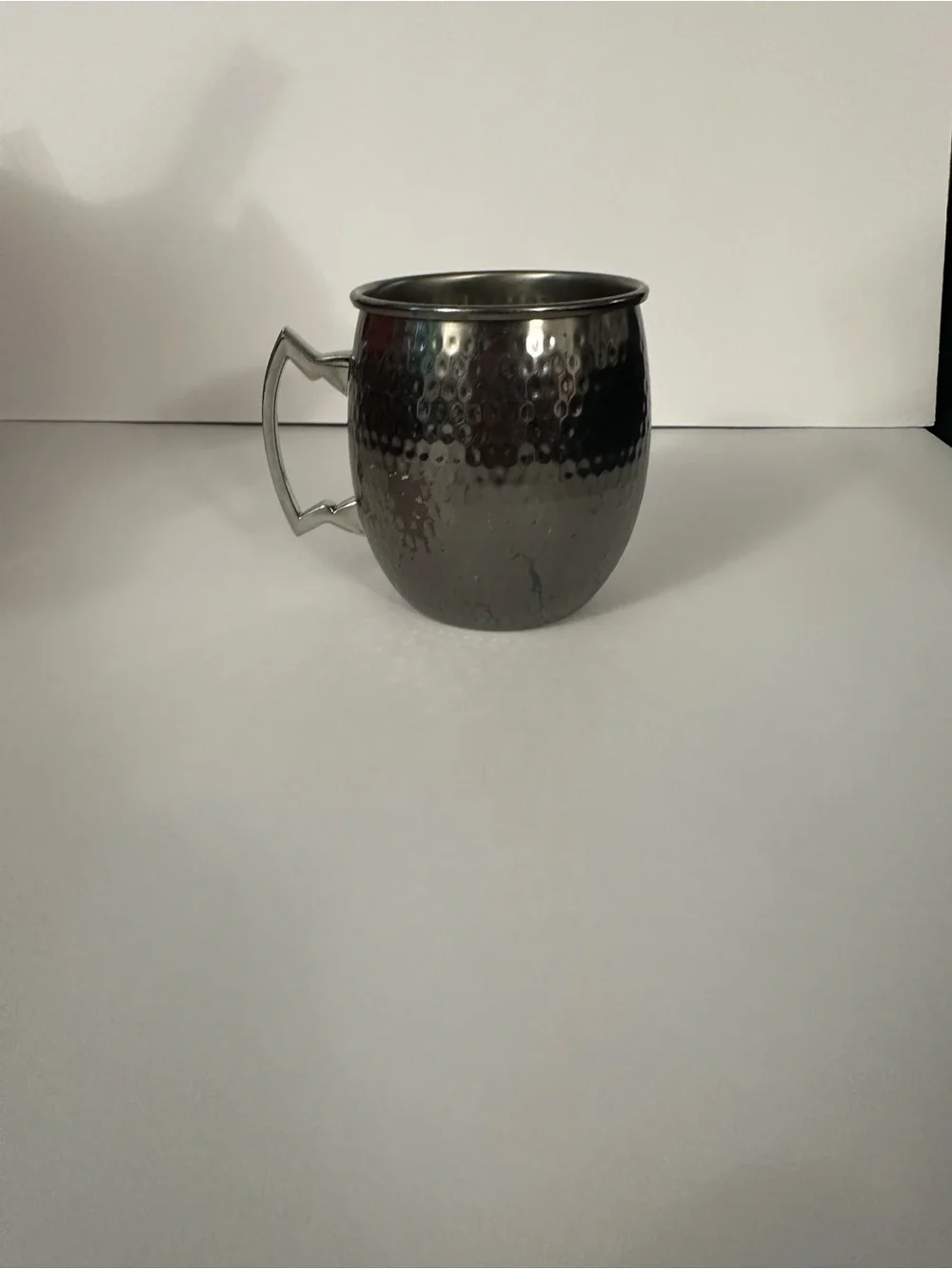 Hammered Stainless Steel Moscow Mule Mug - Gunmetal